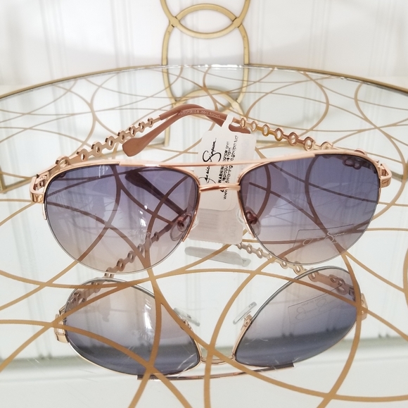 Jessica Simpson Accessories Nwt Jessica Simpson Rose Gold Aviator Sunglasses Poshmark